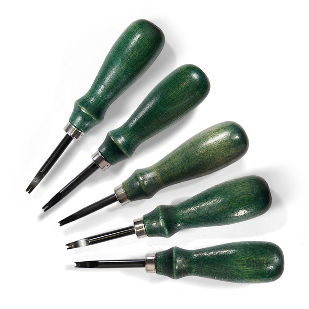 Edge Beveler Leather Edge Skiving Beveler Leather Wood Handle Craft Edge Cutting Tool, 4mm/6mm/8mm/10mm Optional(8mm