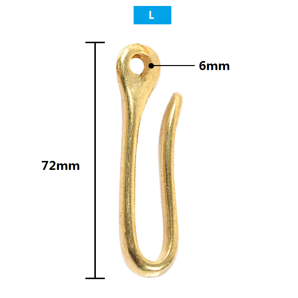 Brass Solid U Shape Key Hook