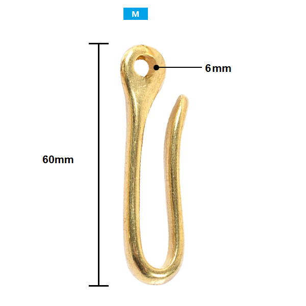 Brass Solid U Shape Key Hook
