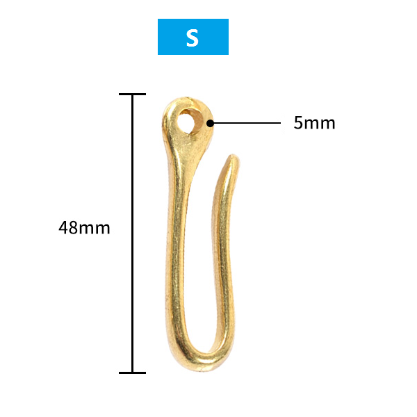 Brass Solid U Shape Key Hook