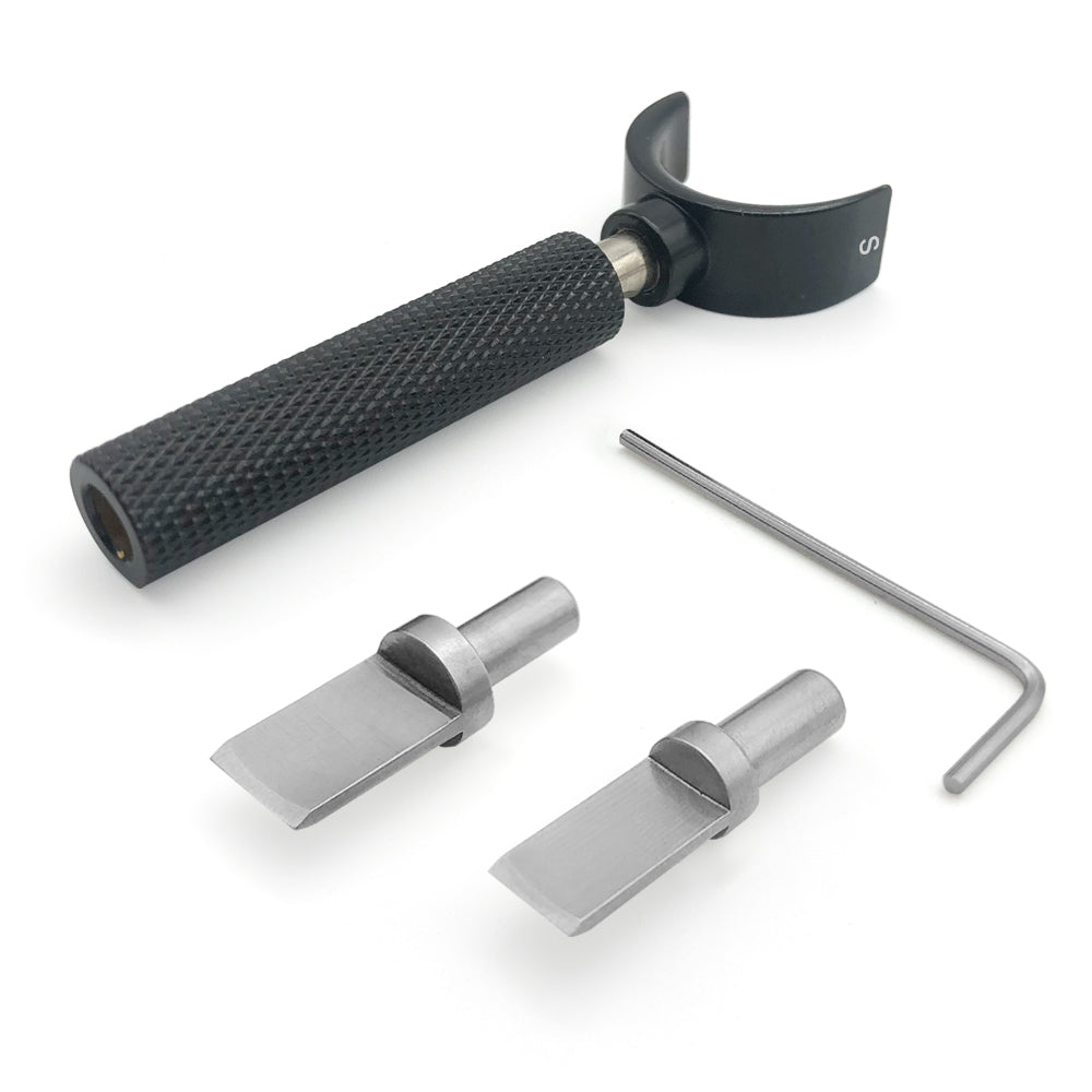 OWDEN Stainless Steel 360 Degree Rotating Leather Carving Knife, DIY