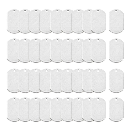 40Pcs Dog Tag, 1 1/4"- Stamping Blanks