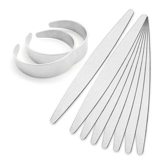 10Pcs Tapered Bracelet Stamping Blanks 5/8"