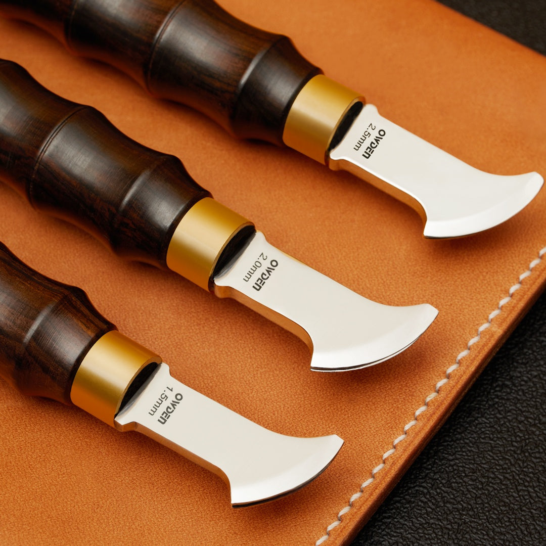 Creaser de bord en cuir (disponible dans les tailles 1,5 mm, 2,0 mm, 2,5 mm)