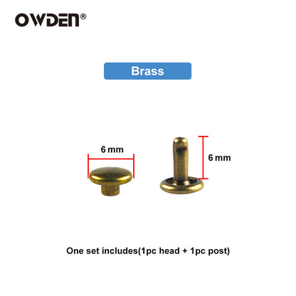 Double Cap Rivets