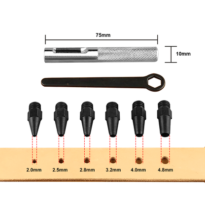 Interchangeable Hole Punch Set