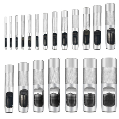 Silver Hole Punches 1-28mm