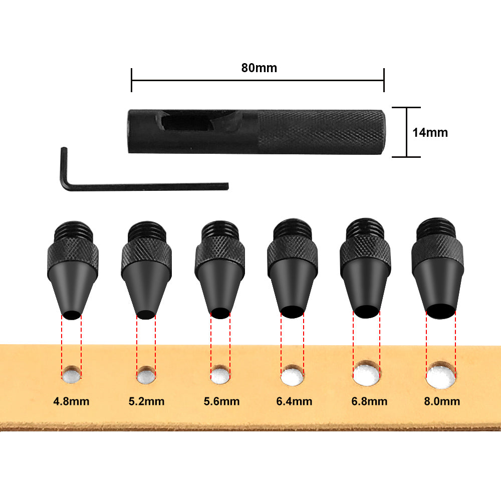 Interchangeable Hole Punch Set