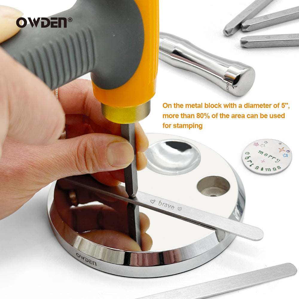 2 in 1 Steel Block & Dapping Tools