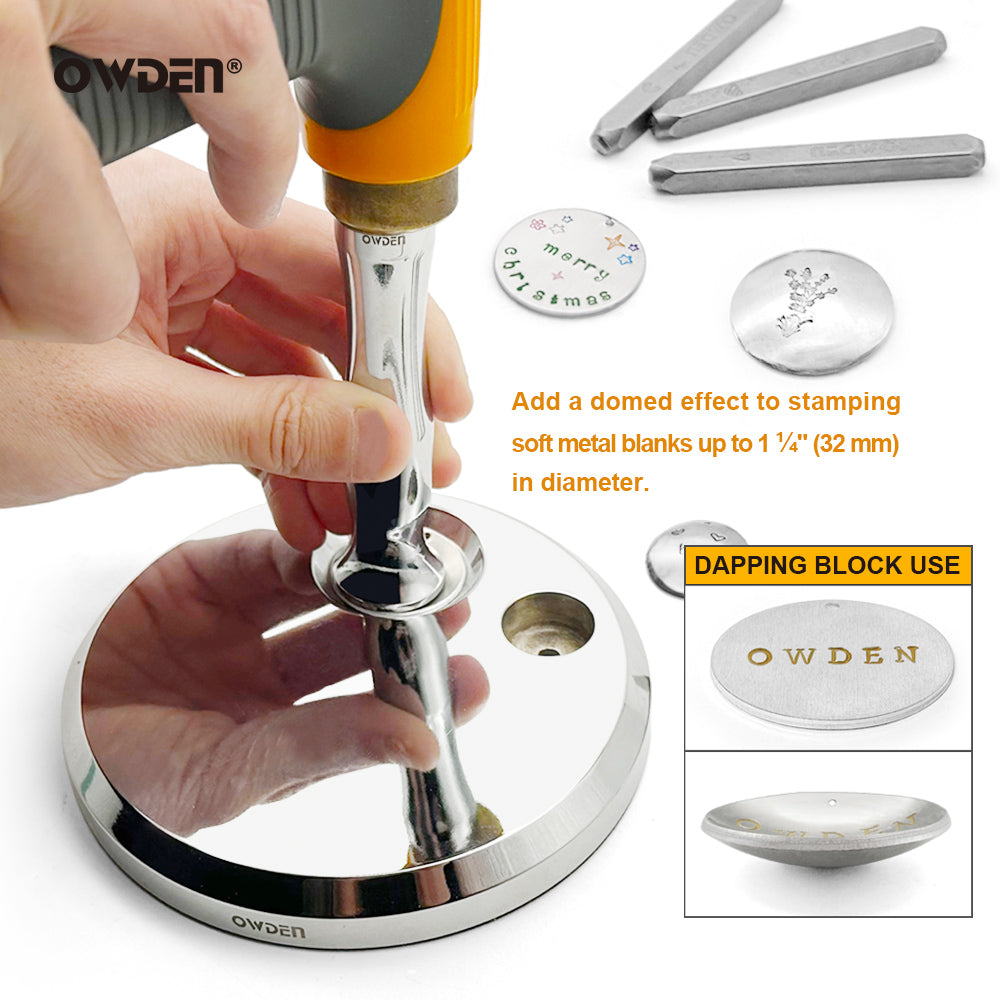 2 in 1 Steel Block & Dapping Tools
