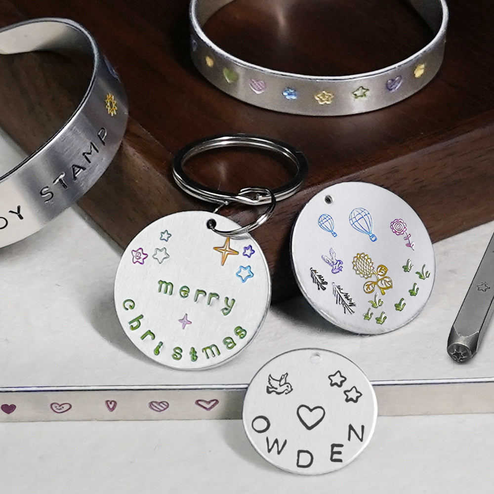 6pcs Star Metal Stamping Set