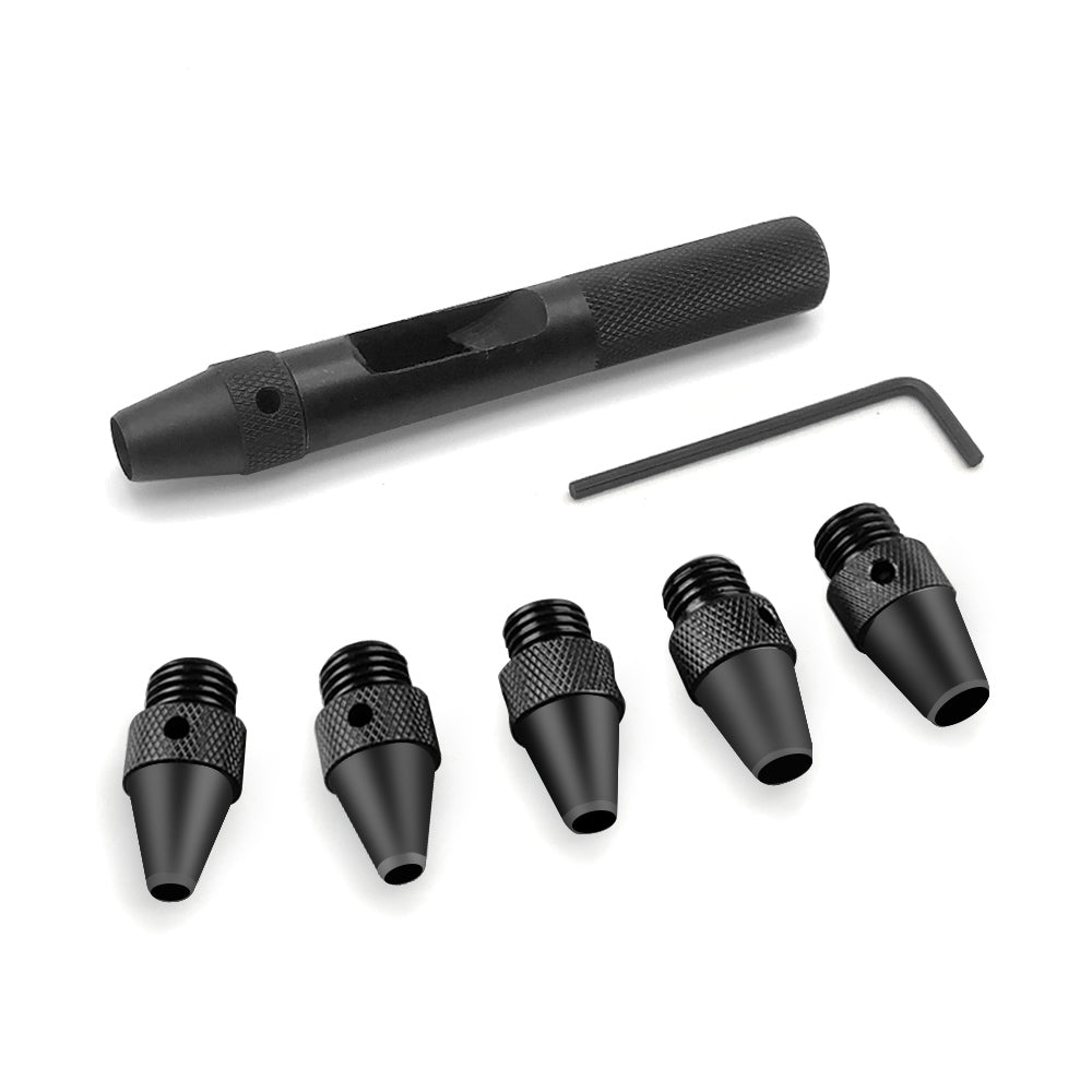 OWDEN 7pcs Interchangeable leather hole punch tools set, 2mm-4.5mm