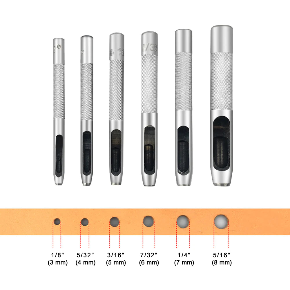 Silver Hole Punches 1-28mm