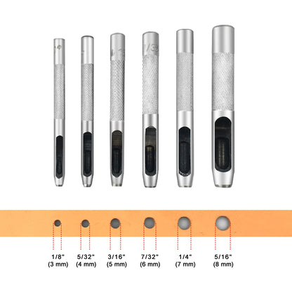 Silver Hole Punches 1-28mm