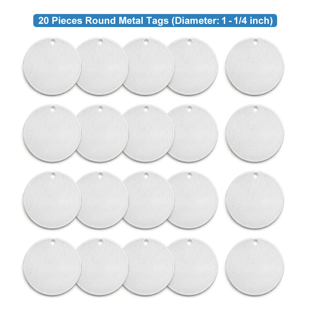 30Pcs Circle w/ Hole, 1"- Stamping Blanks