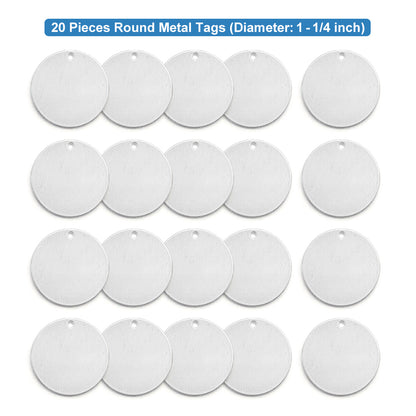 30Pcs Circle w/ Hole, 1"- Stamping Blanks