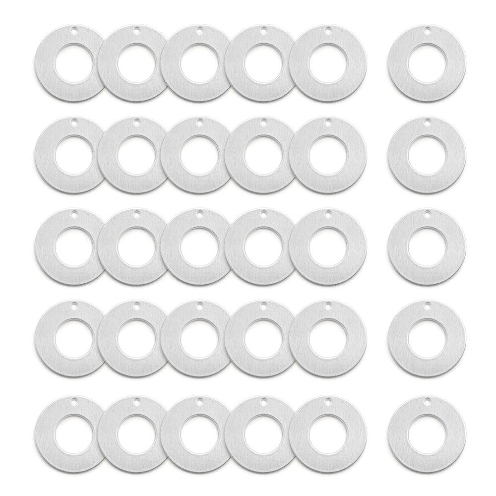 30pcs Circle Blank Washer - 1''