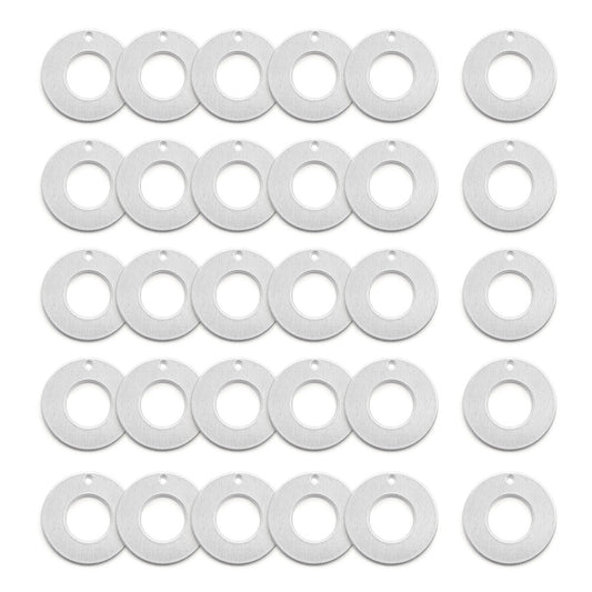 30pcs Circle Blank Washer - 1''