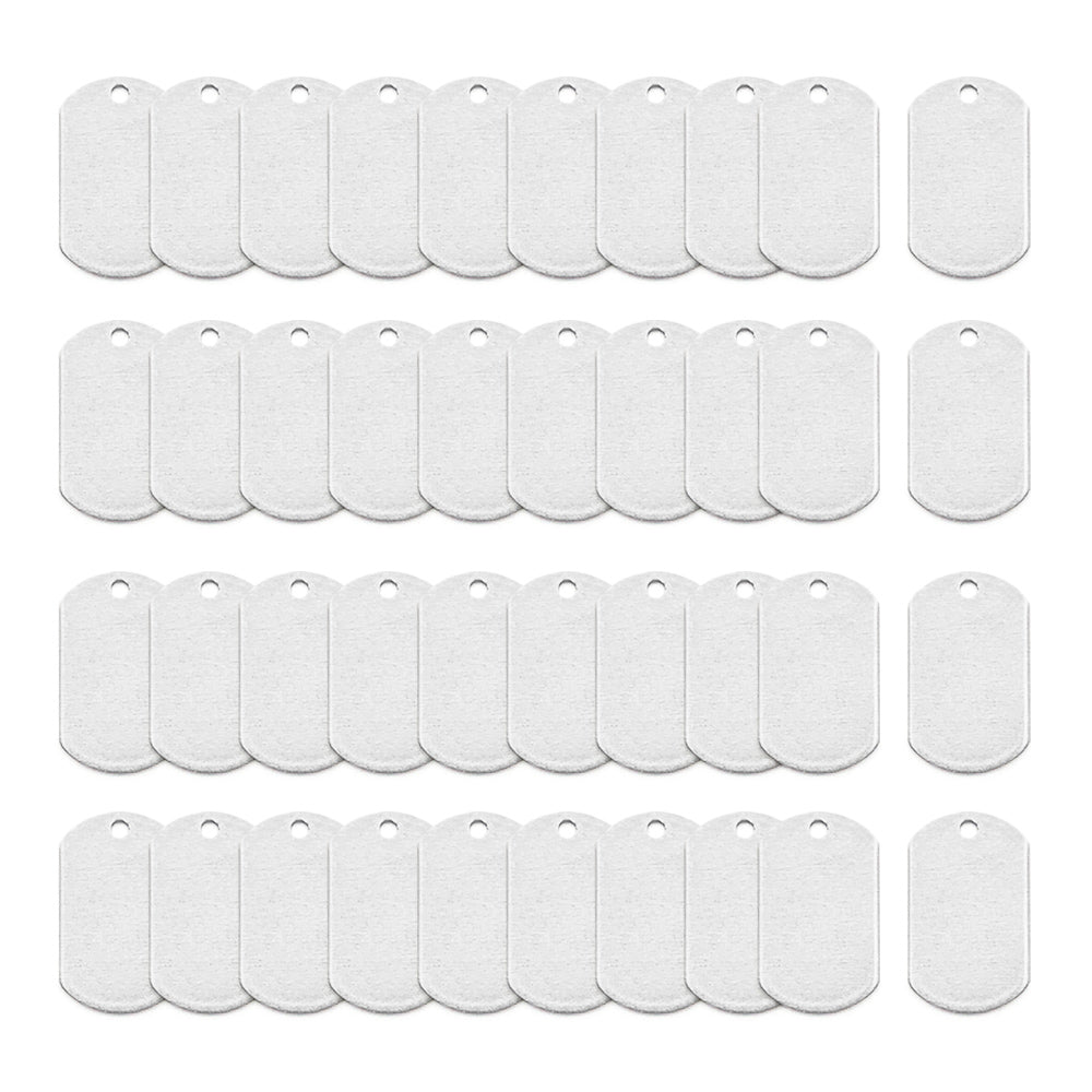 40Pcs Dog Tag, 1 1/4"- Stamping Blanks