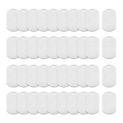 40Pcs Dog Tag, 1 1/4"- Stamping Blanks