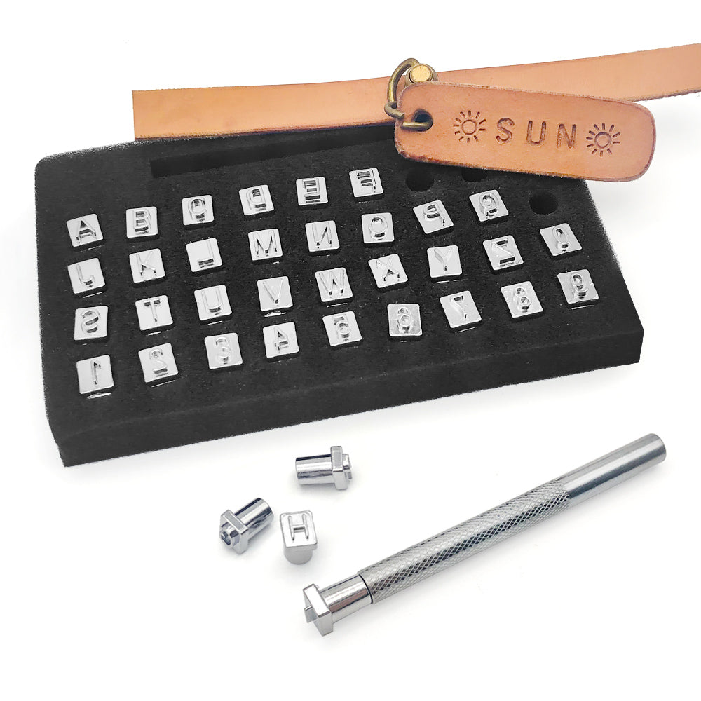 Number & Alphabet Stamping Set 1/4" (6.5mm)