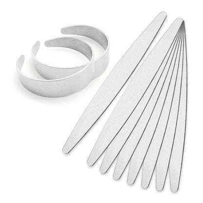 10Pcs Tapered Bracelet Stamping Blanks 5/8"