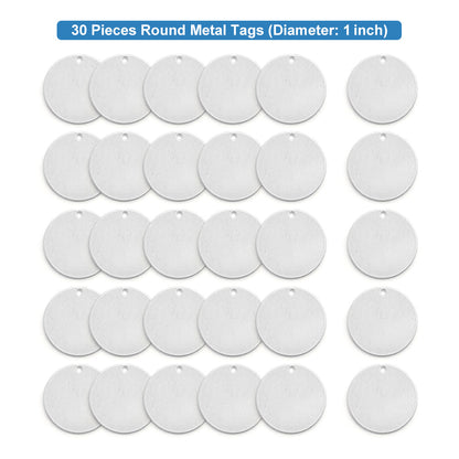 20Pcs Circle w/ Hole, 1-1/4"- Stamping Blanks