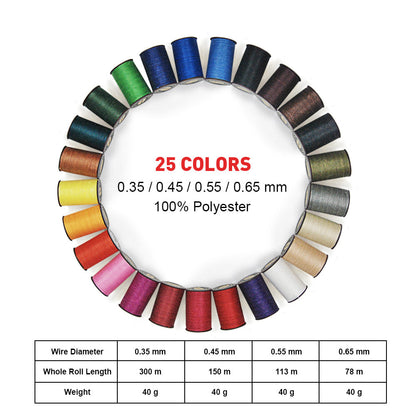25Pcs Wax Thread Set