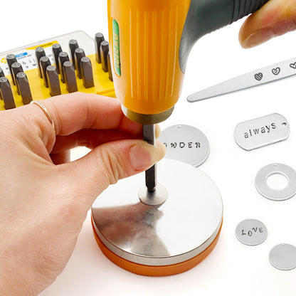 50Pcs Circle w/ Hole, 3/4"- Stamping Blanks