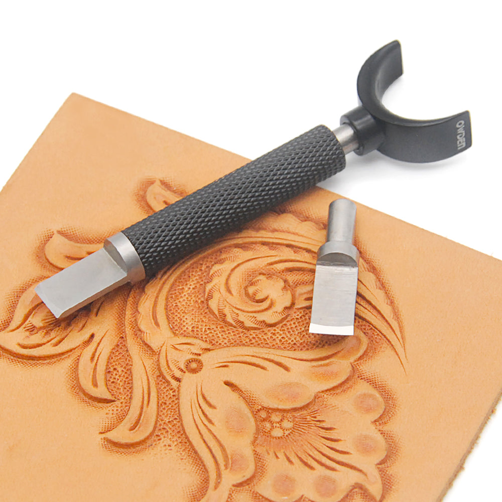 Tegg Swivel Knife Stainless Steel Precision Leathercraft Swivel Knife with  Straight Blade Leather Cutting Tool
