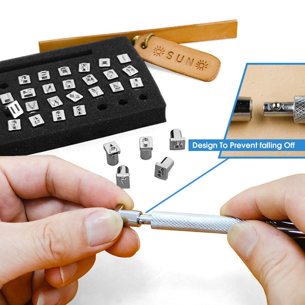 Number & Alphabet Stamping Set 1/4" (6.5mm)