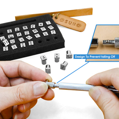 Number & Alphabet Stamping Set 1/4" (6.5mm)