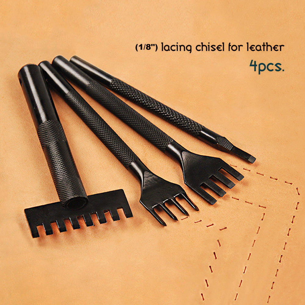 4Pcs Line Lacing Chisel Kit 1/8" (3mm)