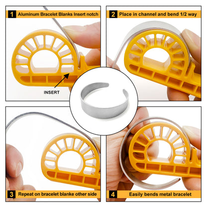 10Pcs Tapered Bracelet Stamping Blanks 5/8"