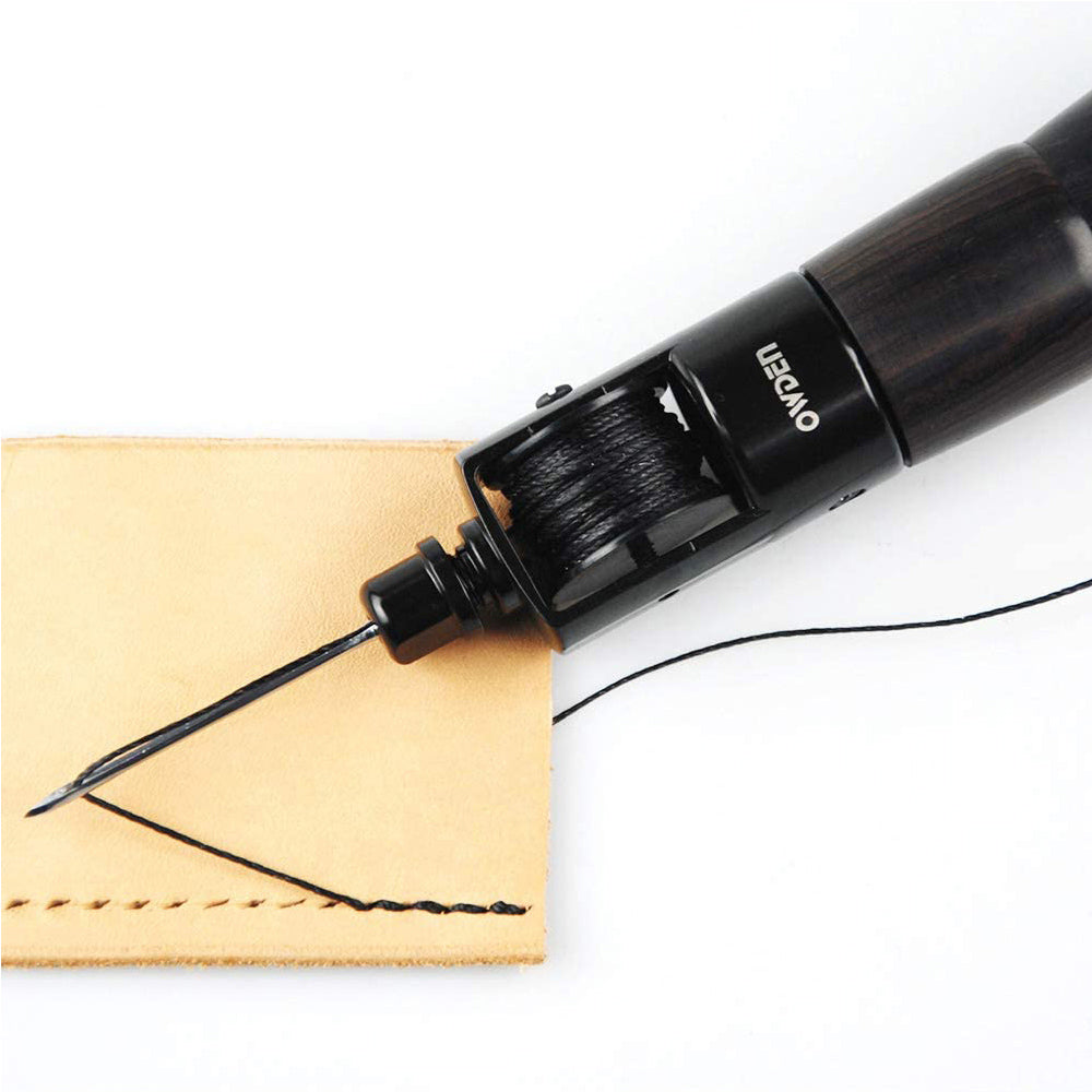 Leather Hand Single Stitch Sew Sewing Awl Tool Needle Stitching With Thread  Kit DIY C700 