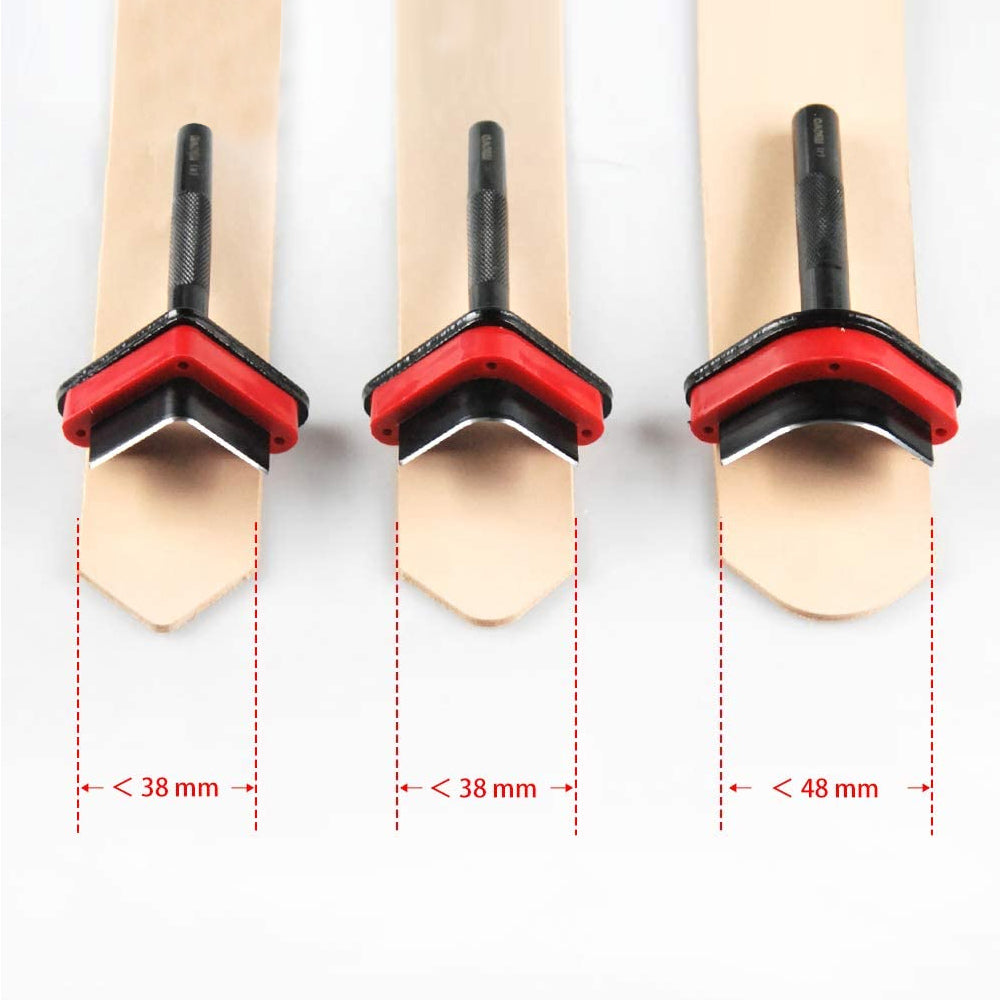 OWDEN High-quality Leather Craft Belt Triangle End Punches Cutting Tools  3pcs Corner Strap End Punch Leatherworking – OWDEN CRAFT