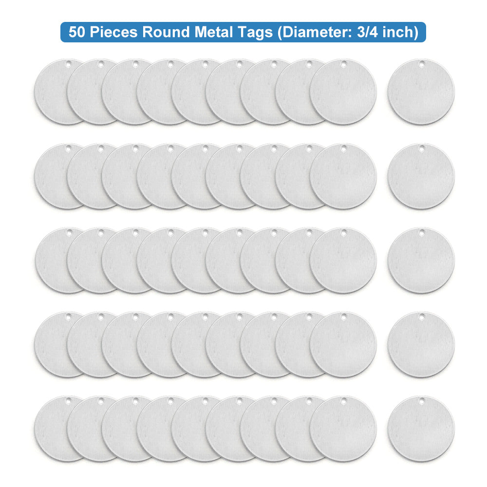 30Pcs Circle w/ Hole, 1"- Stamping Blanks