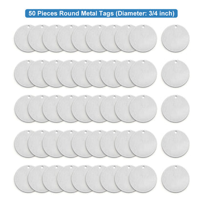 30Pcs Circle w/ Hole, 1"- Stamping Blanks