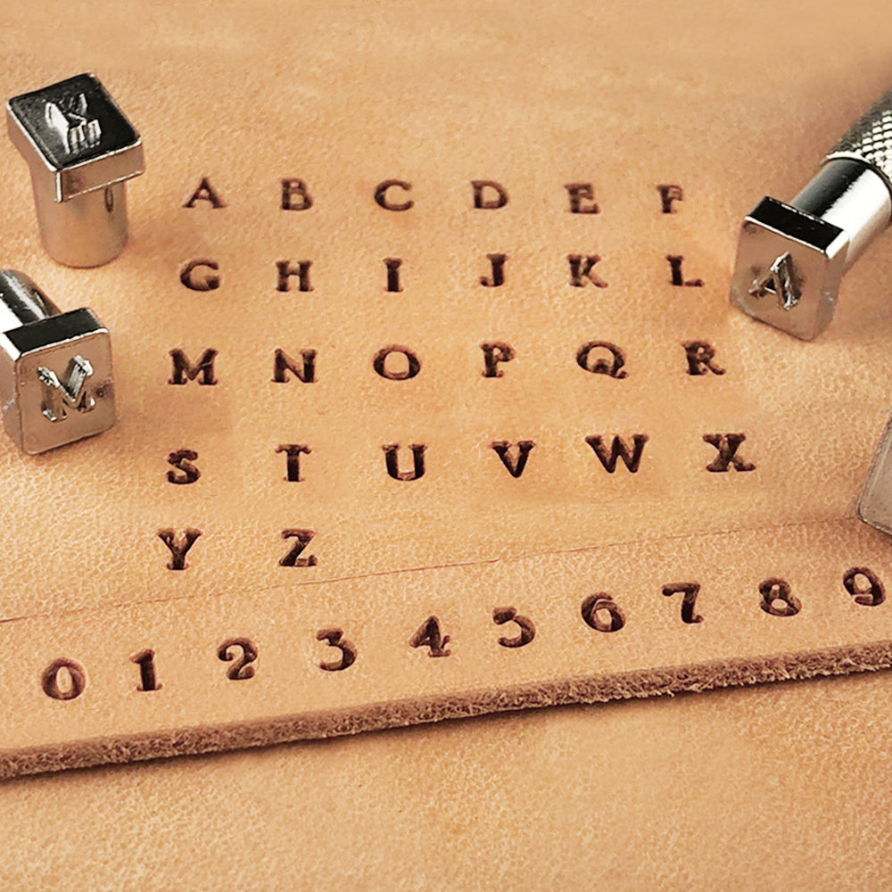 Zahlen- und Alphabet-Stempelset 1/8" (3,2 mm)