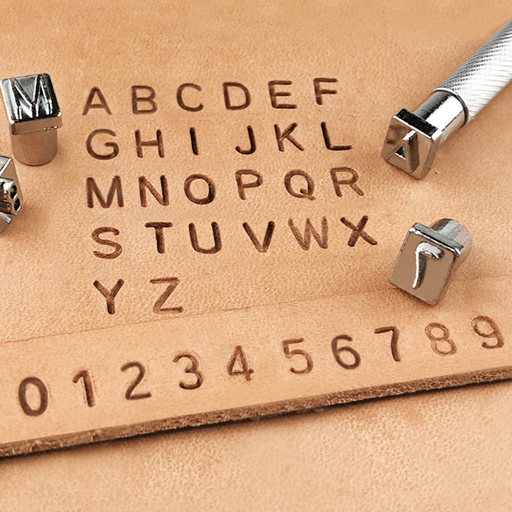 Number & Alphabet Stamping Set 1/4" (6.5mm)