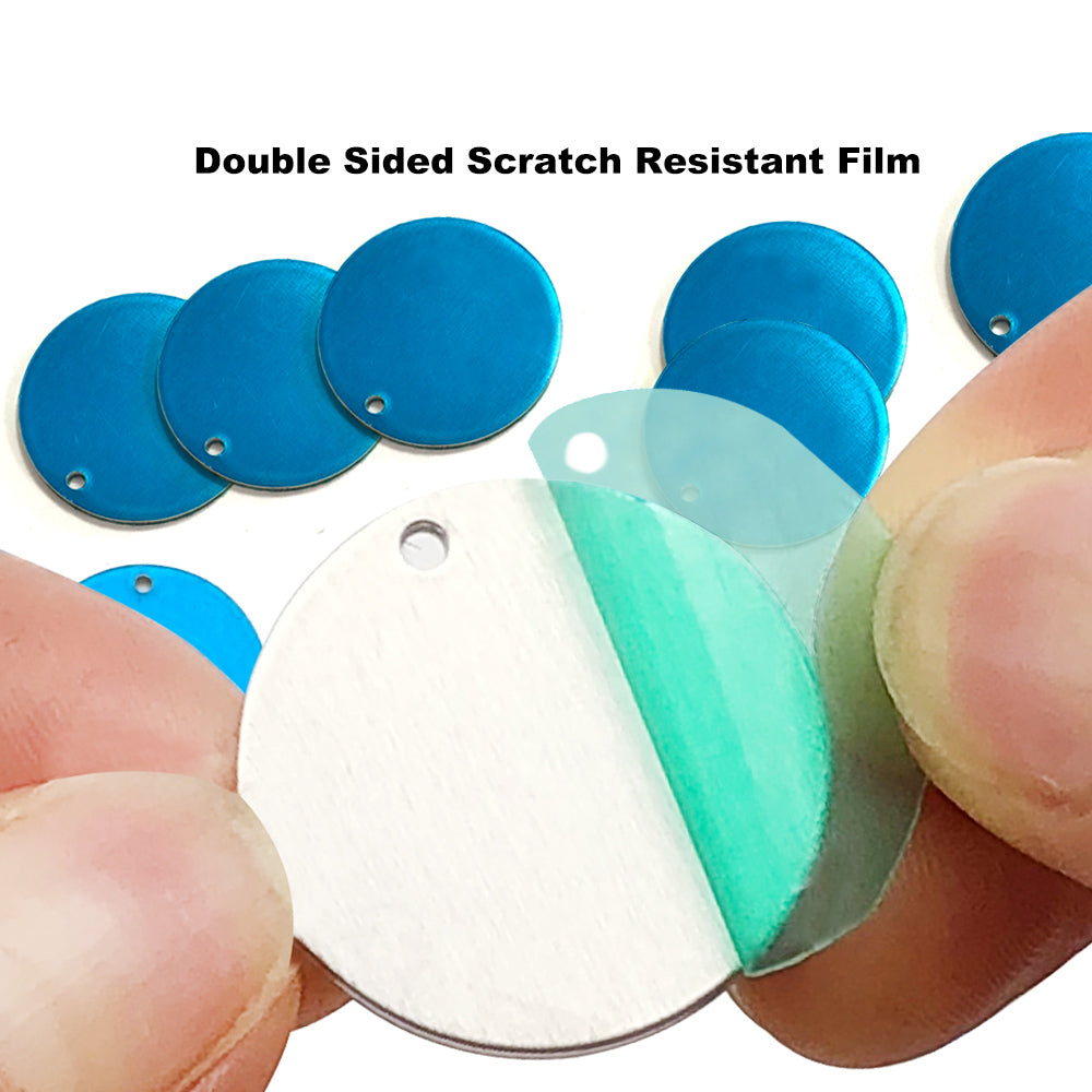 20Pcs Circle w/ Hole, 1-1/4"- Stamping Blanks