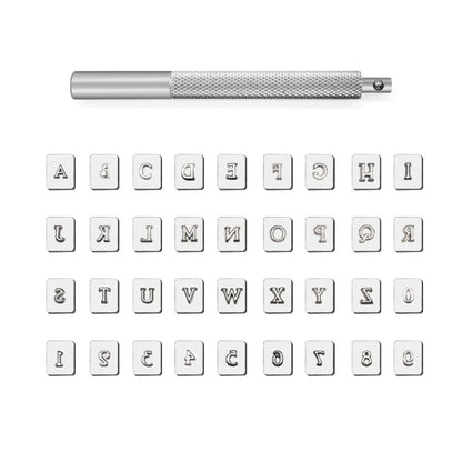 Zahlen- und Alphabet-Stempelset 1/8" (3,2 mm)