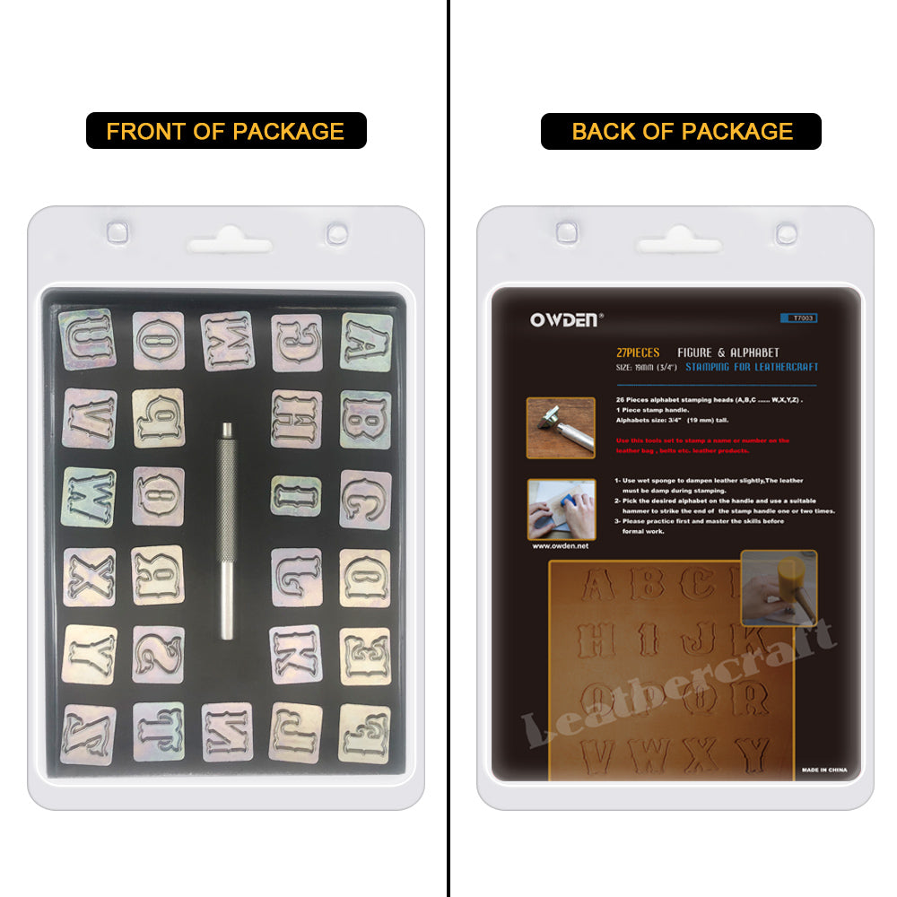 Alphabet Stamping Set 3/4" (19mm)