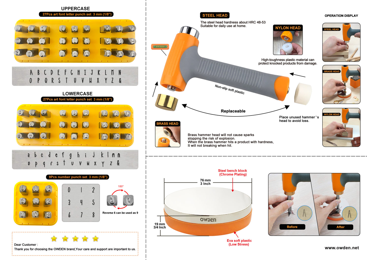 65Pcs Metal Stamps Tools Set